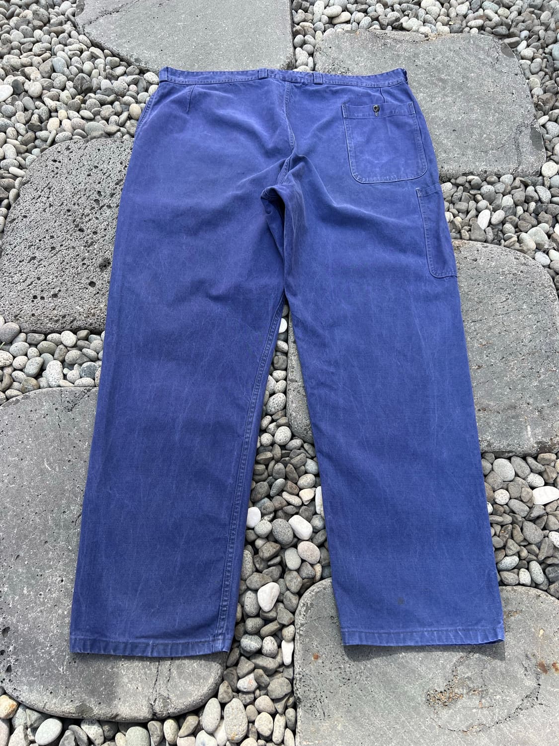 OLD VINTAGE WASHING FADED BLUE 프렌치워크팬츠 상품이미지2