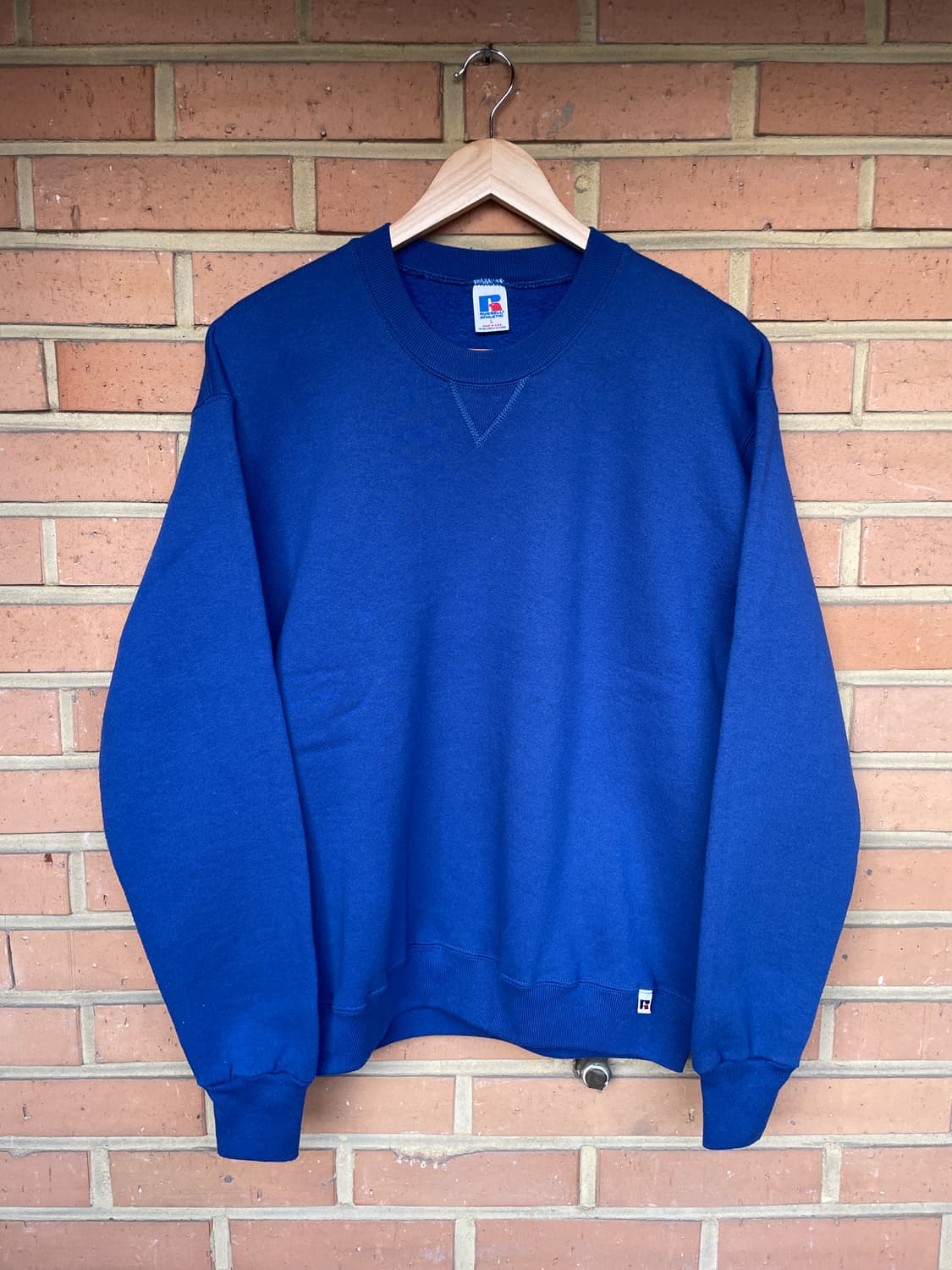 [L] 90s RUSSEL USA 러셀 블랭크 스웻셔츠 크루넥  상품이미지1