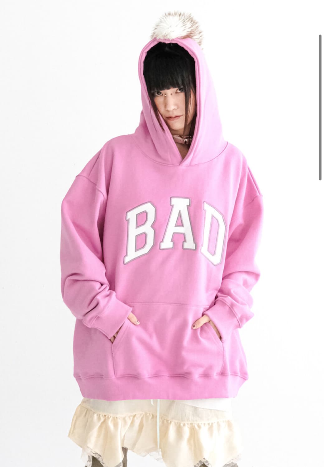 샵페어리 trim hoodie pink  상품이미지1