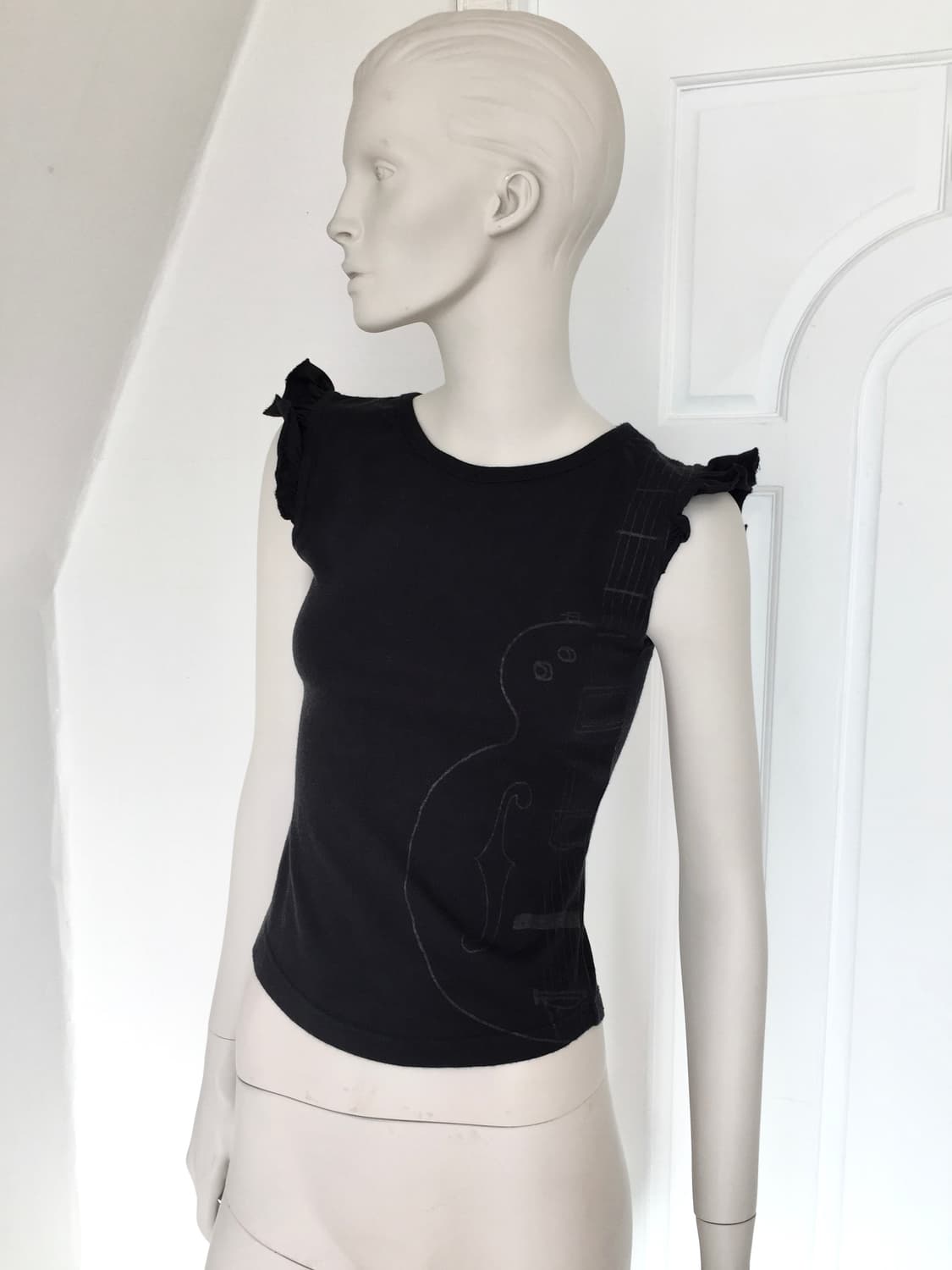 Guitar Print Top 상품이미지2