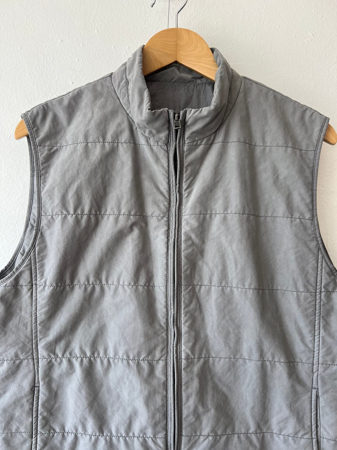 시리즈 남성 그레이 집업조끼 간절기조끼 상품이미지1