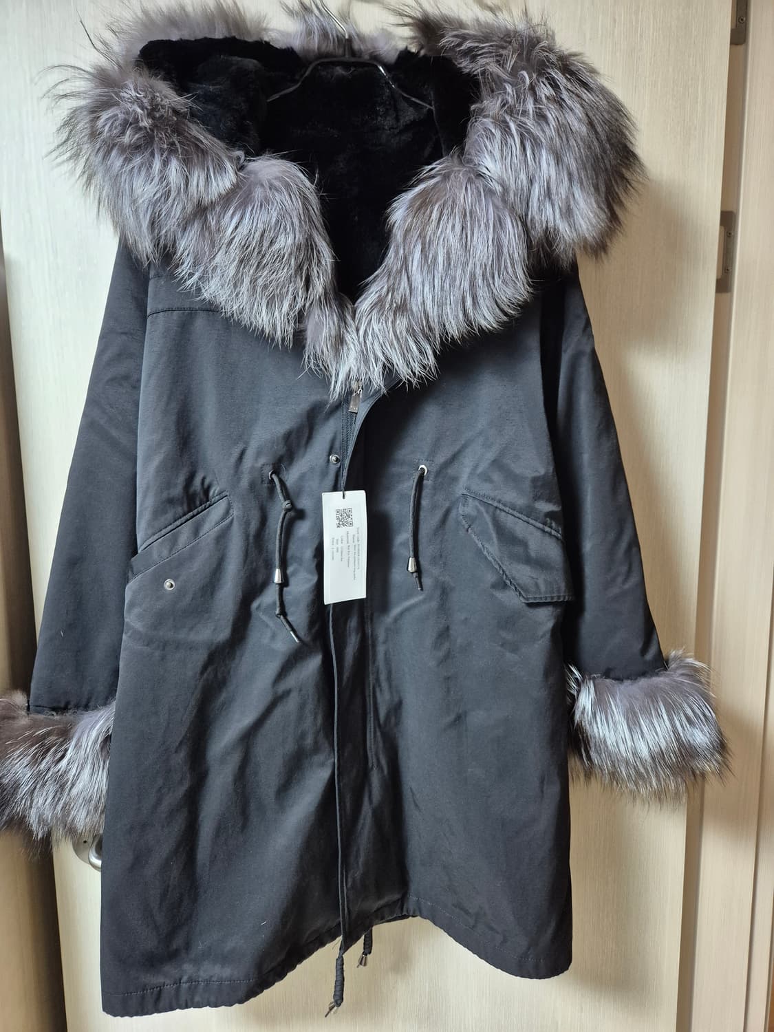 IMZU 임주 폭스 야상  실버폭스 롱 야상 점퍼 사가폭스 M 상품이미지4