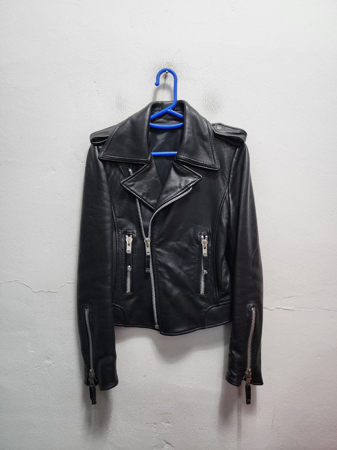 리얼레더 양가죽 블랙 라이더자켓 상품이미지1