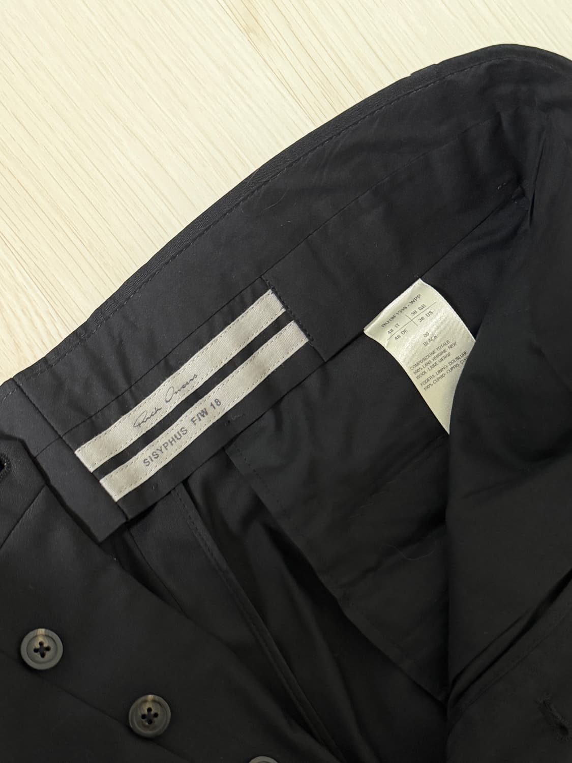 릭오웬스 블랙 슬랙스 상품이미지2