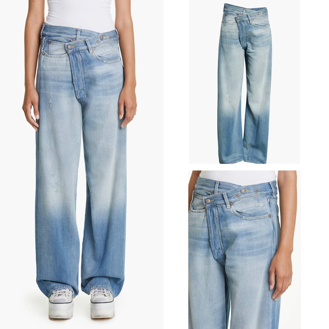 R13 크로스오버 와이드 데님 팬츠 (25) 상품이미지2