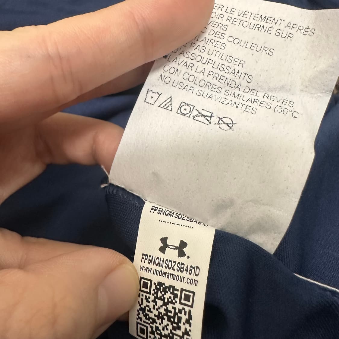언더아머 기능성 긴팔티셔츠 네이비 L 상품이미지9