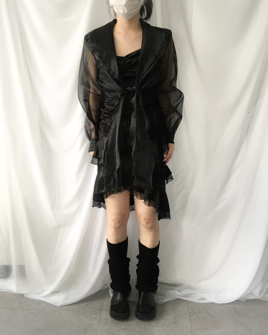 Organza tied cardigan 상품이미지7