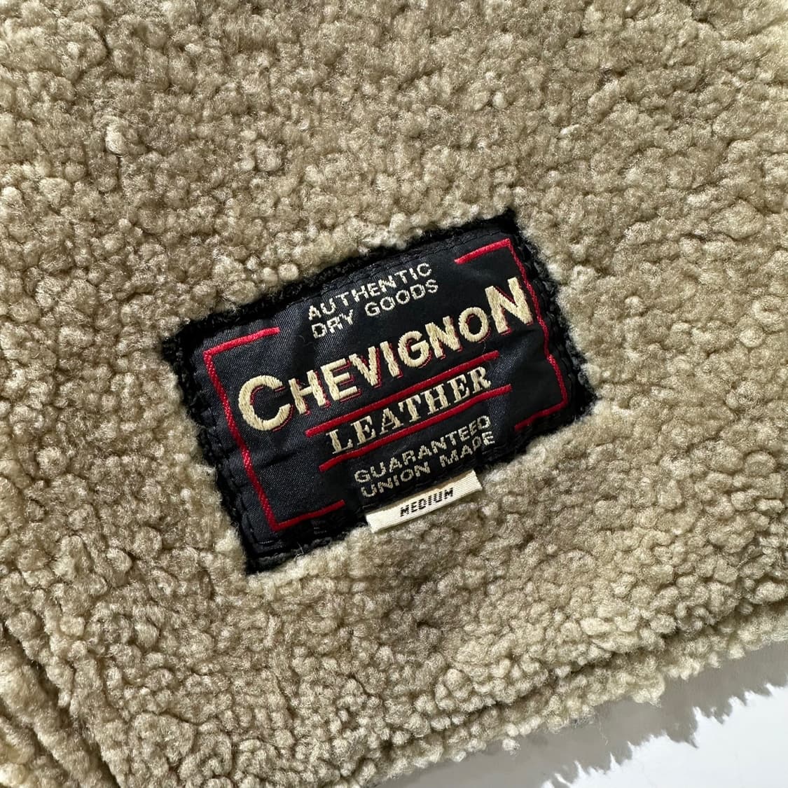 (매장판) 쉐비뇽 램스킨 시어링 C-3 플라잉 무스탕 베스트 상품이미지6