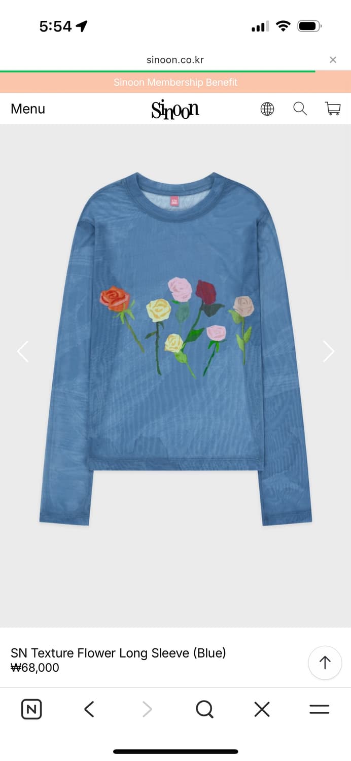 시눈 플라워 롱슬리브 상품이미지1