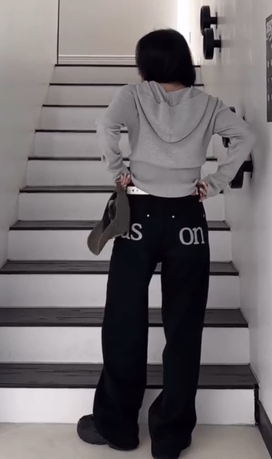 애즈온 스머그 팬츠 블랙 s 상품이미지3