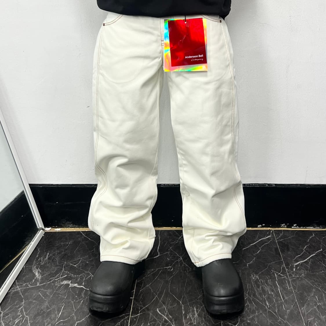 앤더슨벨 마시스트 비치 팬츠 아이보리 상품이미지2