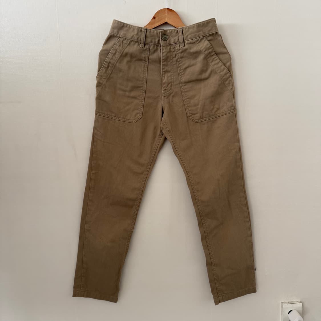 유니폼브릿지 베이지 면팬츠S 상품이미지1