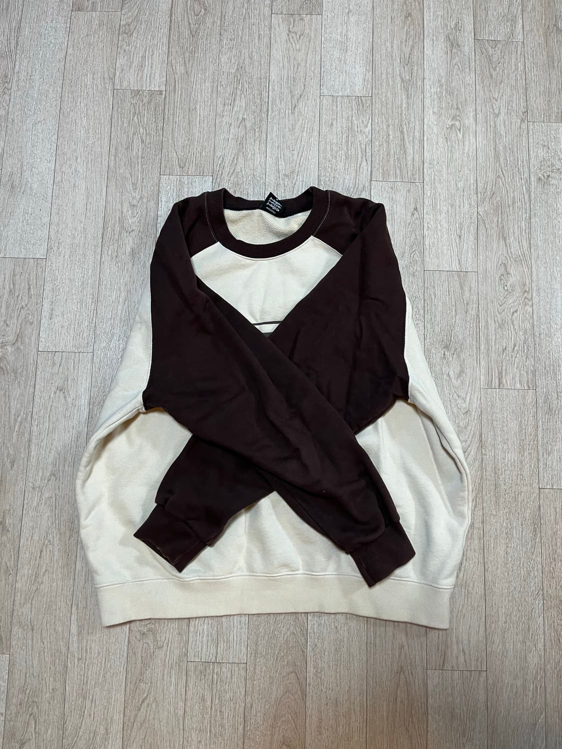 빈티지 배색 맨투맨  상품이미지2