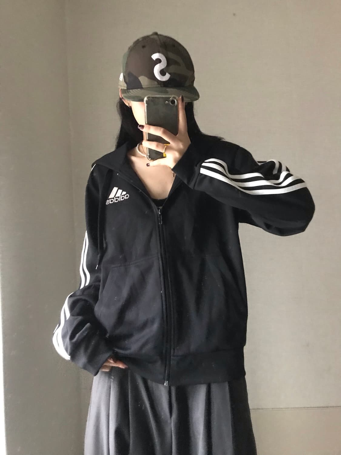 아디다스 블랙00s 후드집업 상품이미지4