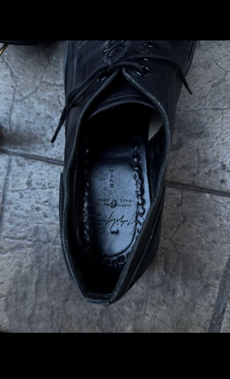 요지야마모토 뿌르옴므 레더 스웨이드 도킹 더비슈즈 상품이미지4