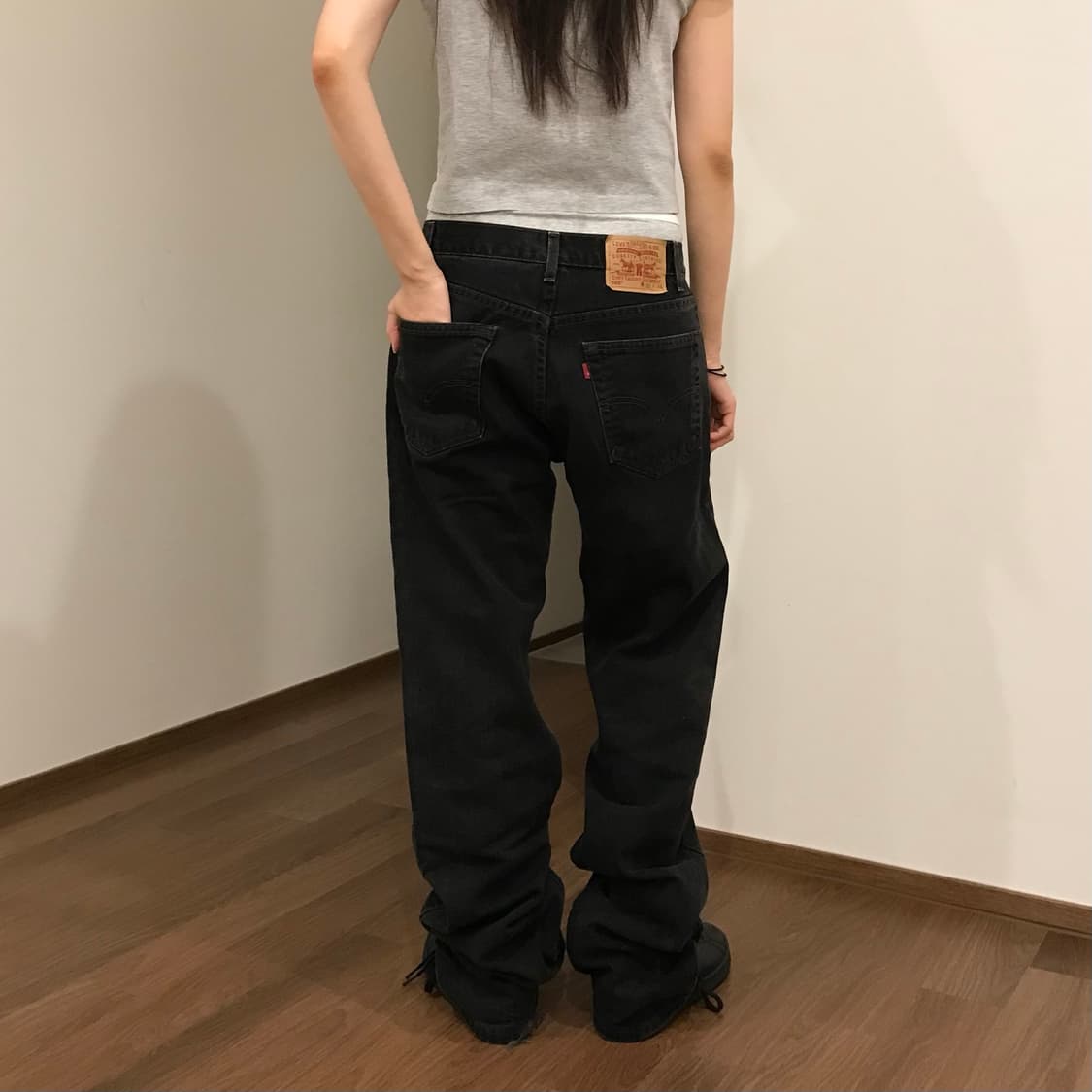 Mexico 리바이스 505 데님 흑청 32 상품이미지2
