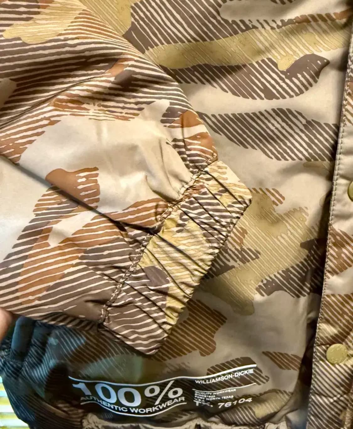 디키즈 카모 퀄팅 코치자켓(M,새상품) 상품이미지5