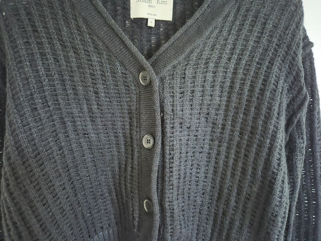마뗑킴 크롭 블랙 니트 가디건 S 상품이미지7