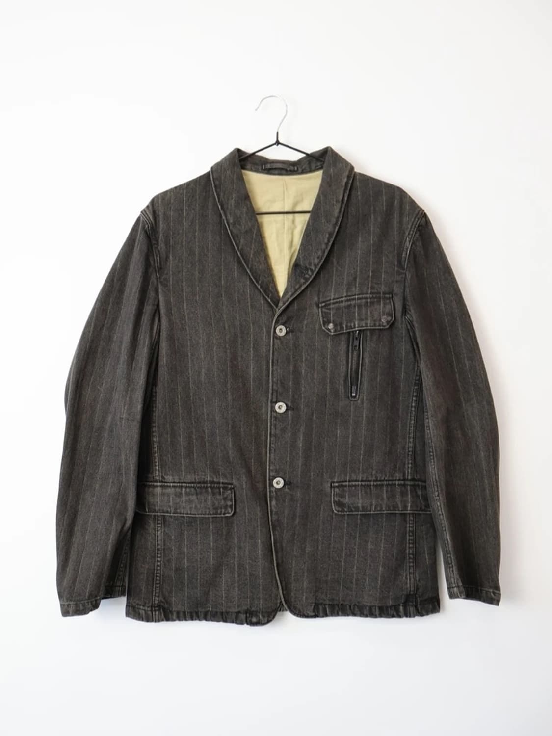 PPFM Pinstripe Tailored Work Jacket 상품이미지3