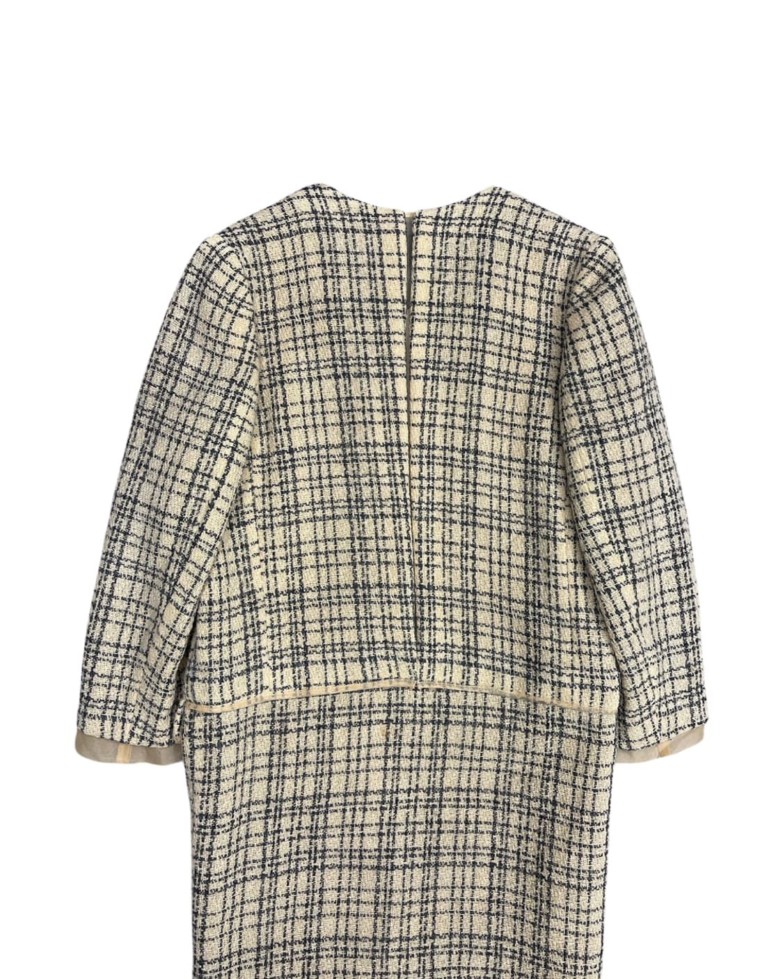 꼼데가르송 AD1997 레이어드 트위드 집업 드레스 상품이미지8