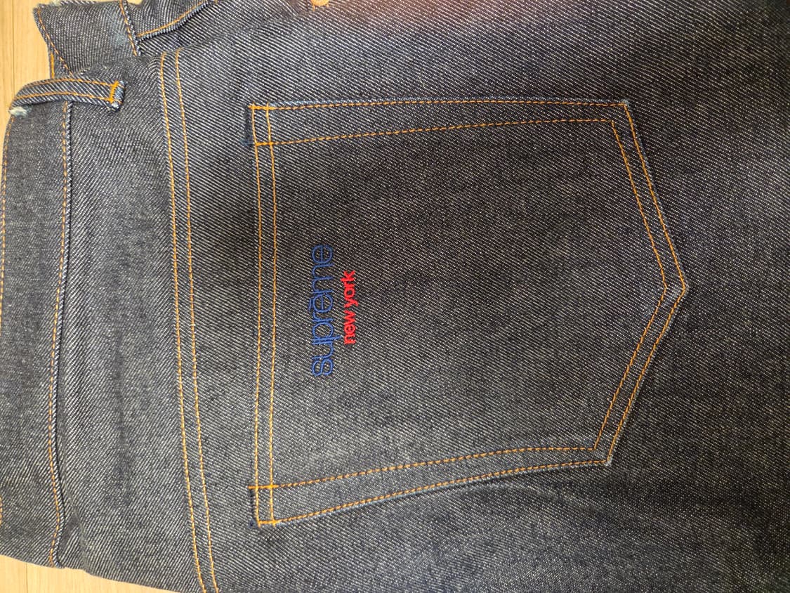 슈프림 리지드 배기 셀비지 진 리지드 인디고 36 상품이미지4