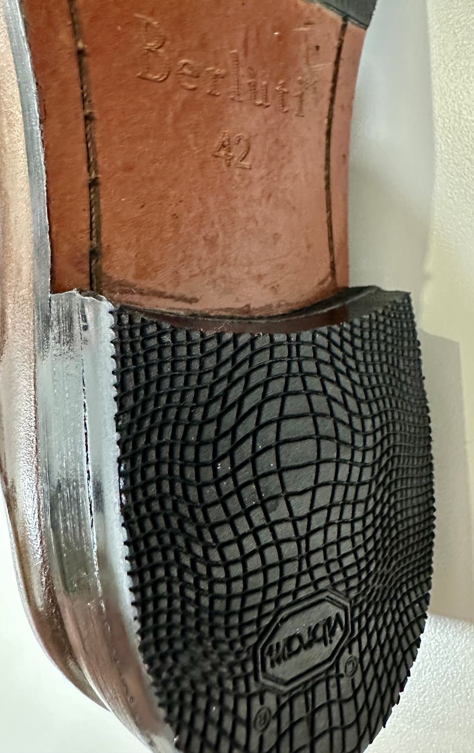 벨루티 카프스킨 레더 브라운 로퍼 상품이미지3