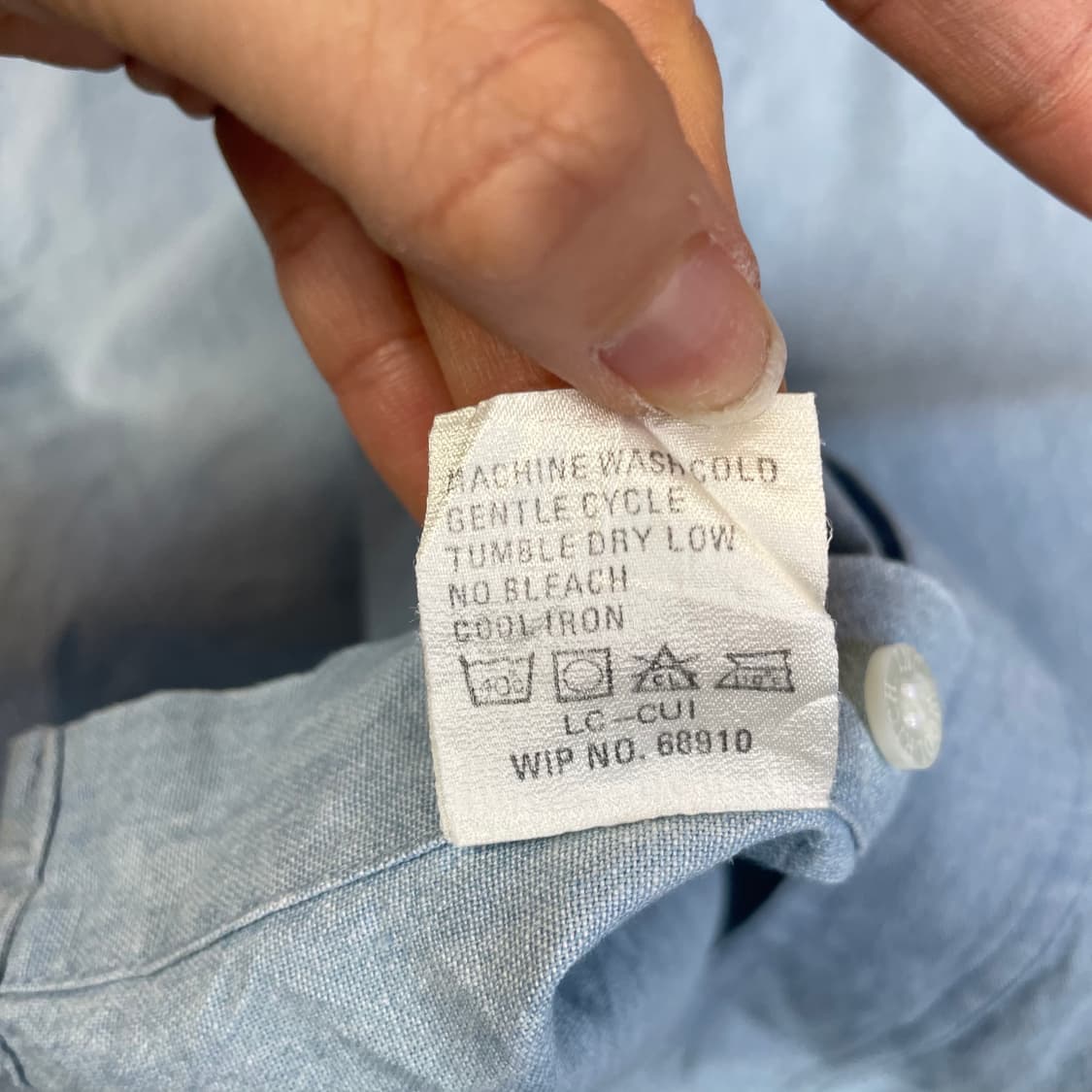 울리치 투포켓 연청 데님 반팔 셔츠 XL 상품이미지6