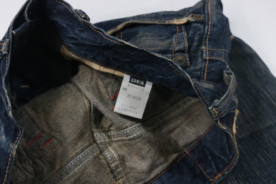 에드윈 503 블루트립 빈티지 워싱 플랩포켓 데님 부츠컷 상품이미지10