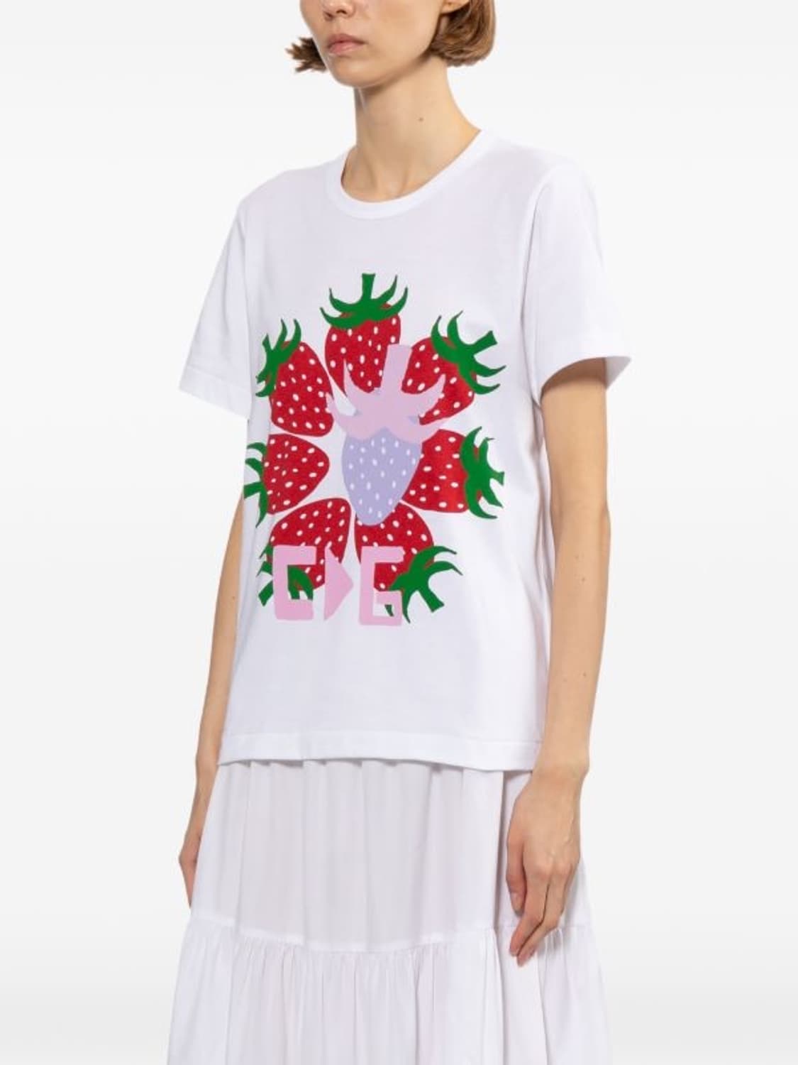 [XS,S,M]꼼데가르송 X brettwestfall 스트로베리 티셔츠 상품이미지3