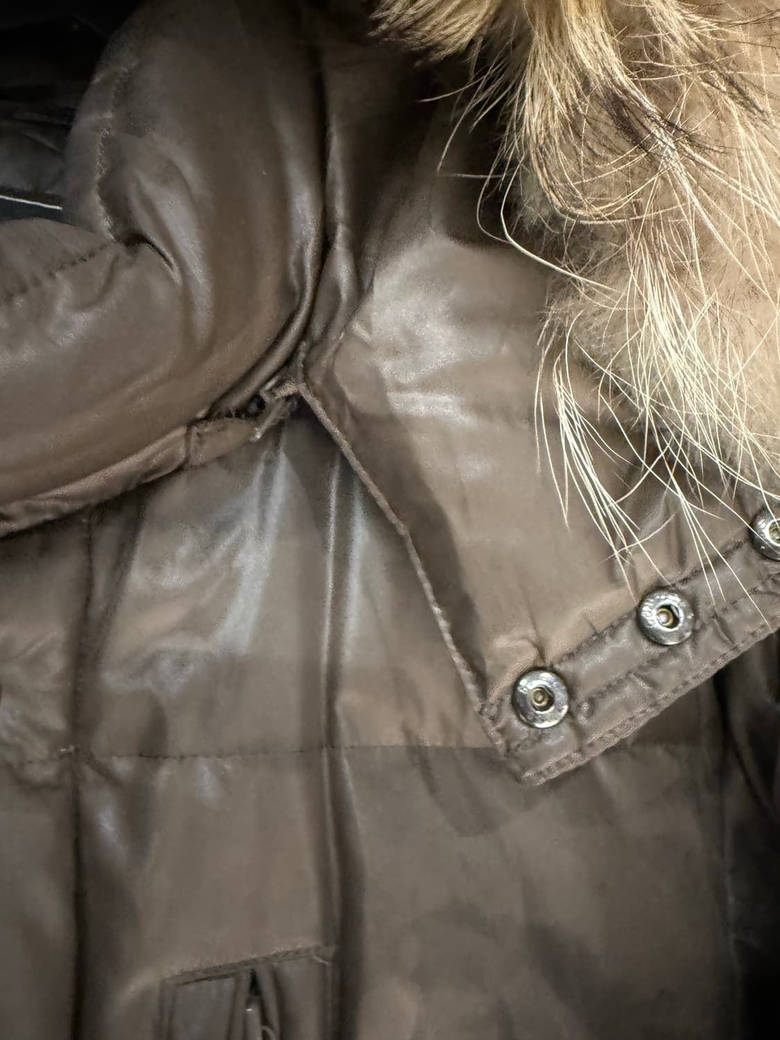 pocket detail fur hood padding 상품이미지8