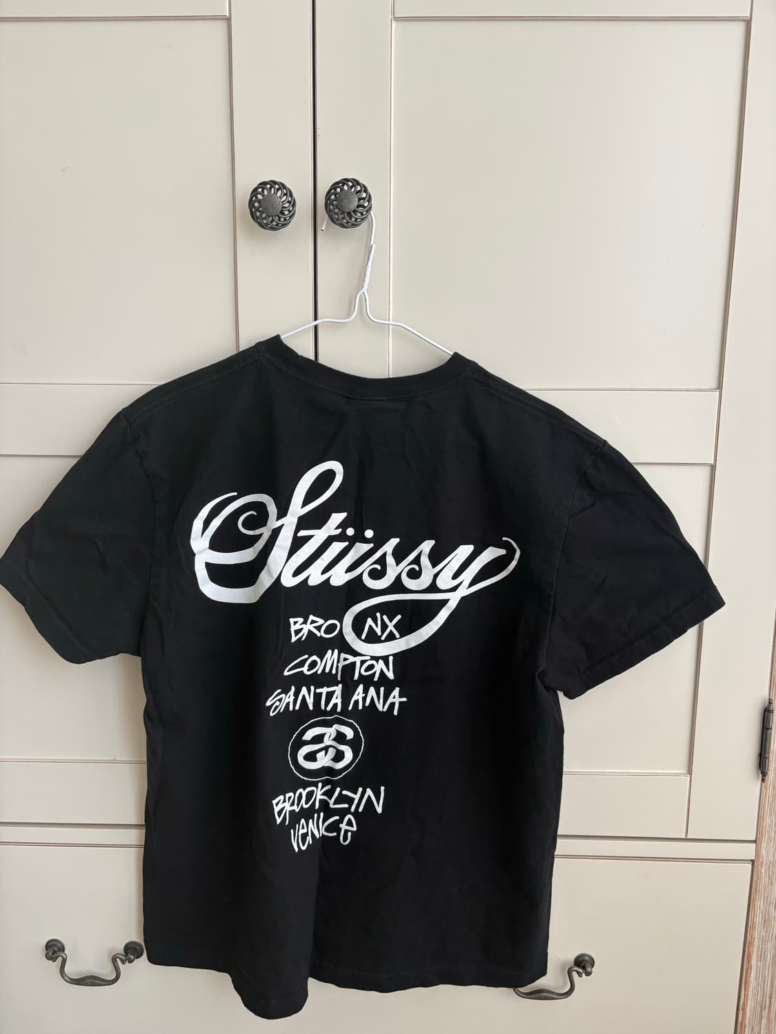 스투시 월드투어 티셔츠 블랙 2024,2025 상품이미지3