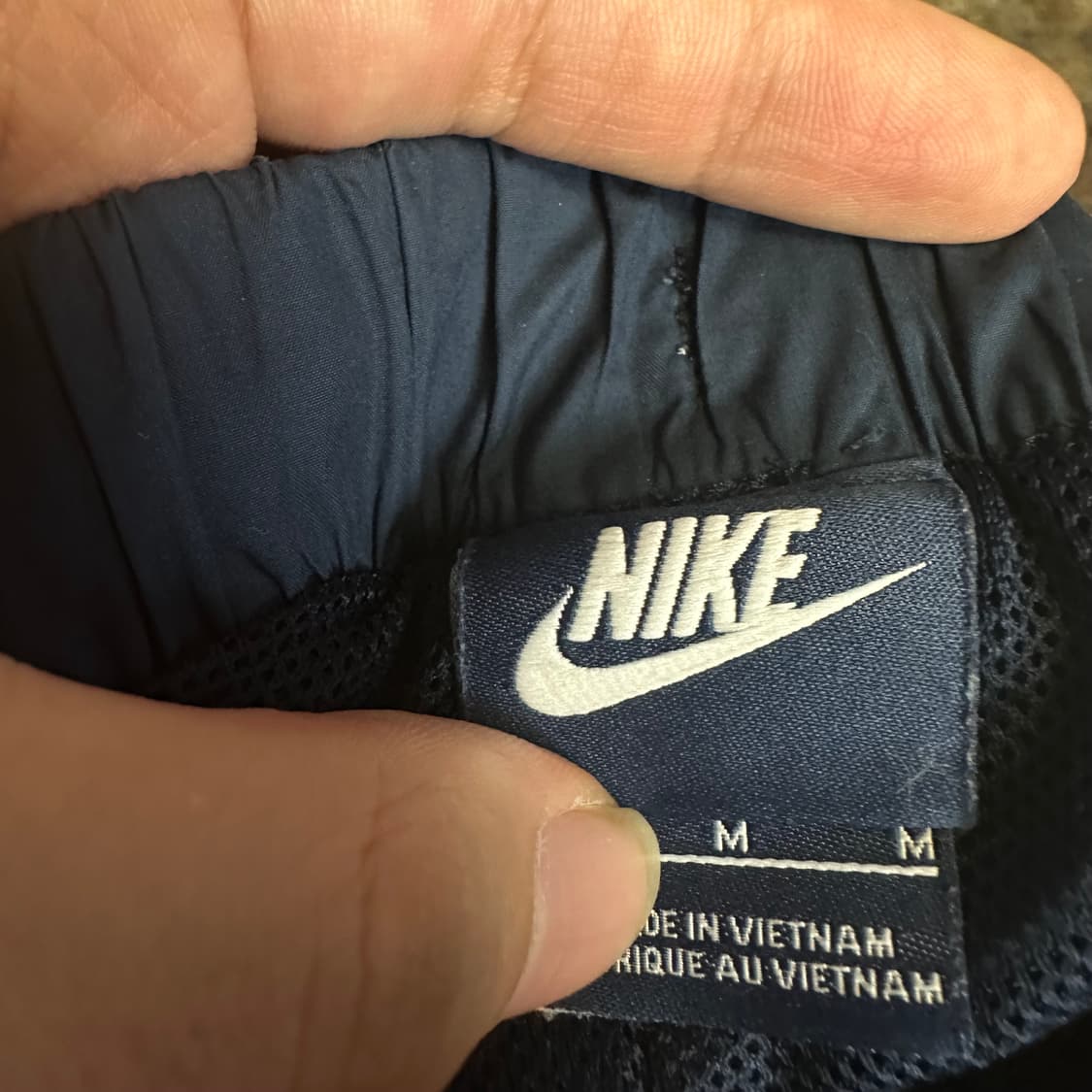 나이키 빈티지 화이트 스우시 스몰로고 네이비트랙팬츠 M 상품이미지3