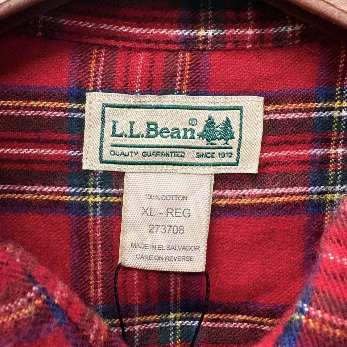 90s L.L.Bean 엘엘빈 체크 포켓 플란넬 셔츠 N493 상품이미지7
