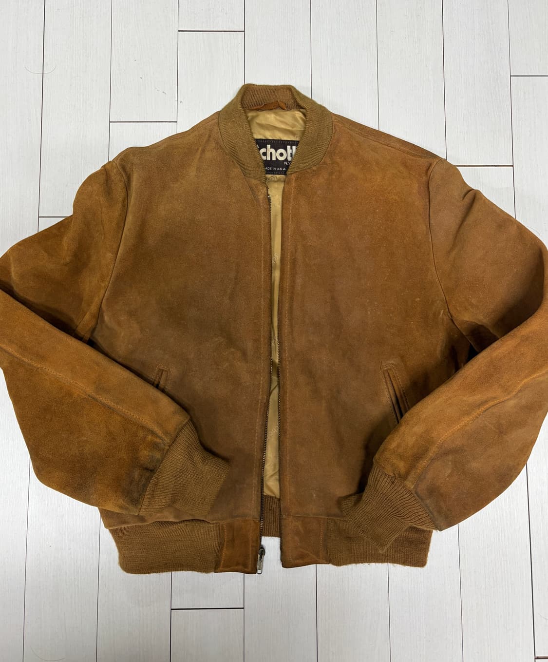 Schott 쇼트 스웨이드 자켓 40 상품이미지1