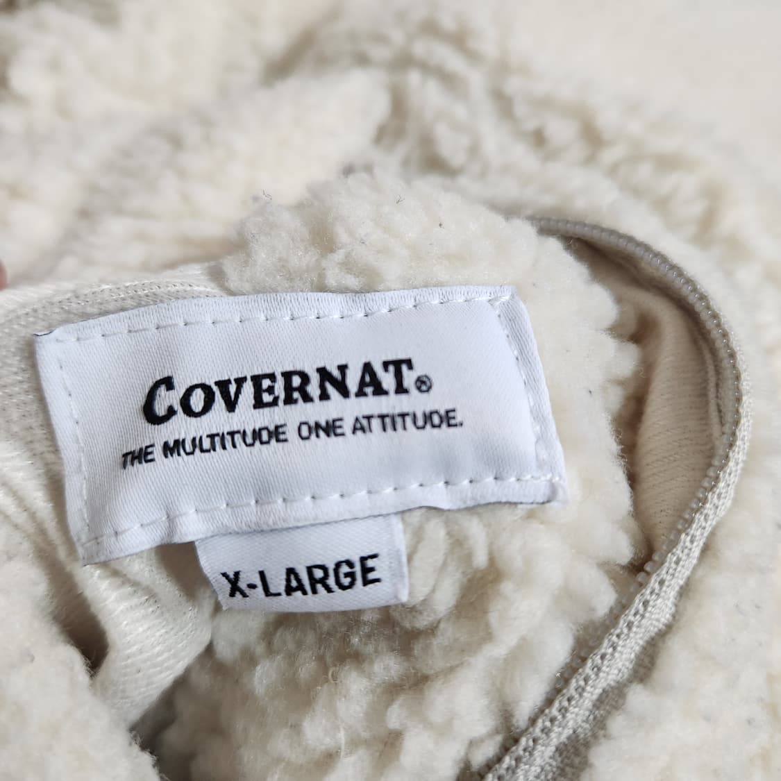 H383 [XL] 커버낫 양면 뽀글이 패딩 점퍼
 상품이미지6