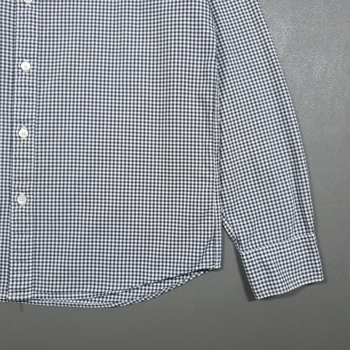 100) 빈폴 신형 22FW 버튼다운 옥스포드 깅엄 체크 셔츠 긴팔 남방 상품이미지4