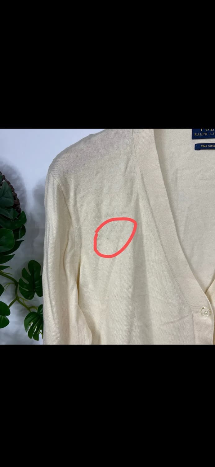 [폴로] 랄프로렌 아이보리 피마코튼 가디건 (L) 상품이미지7