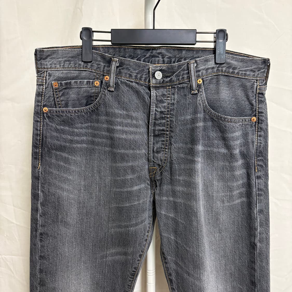 리바이스 501 그레이 워시드 데님팬츠 / W34, L34 상품이미지2