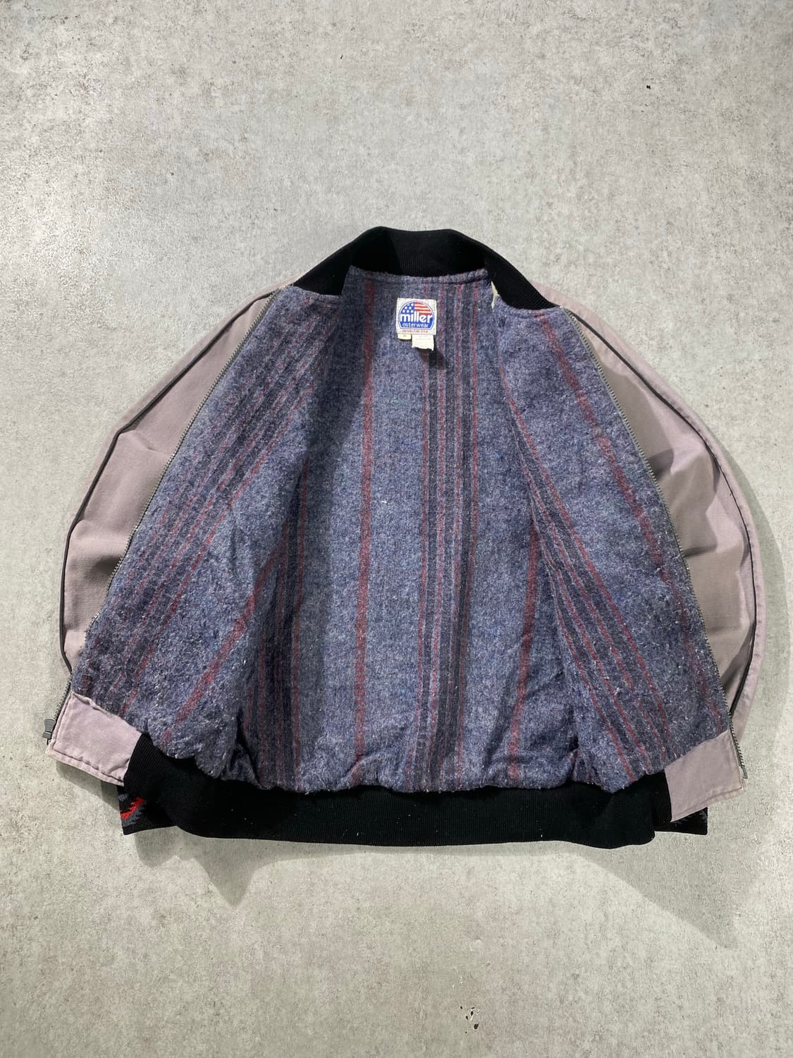 [US S] 90s USA Miller 디스트레스드 아즈텍 워크자켓 상품이미지6