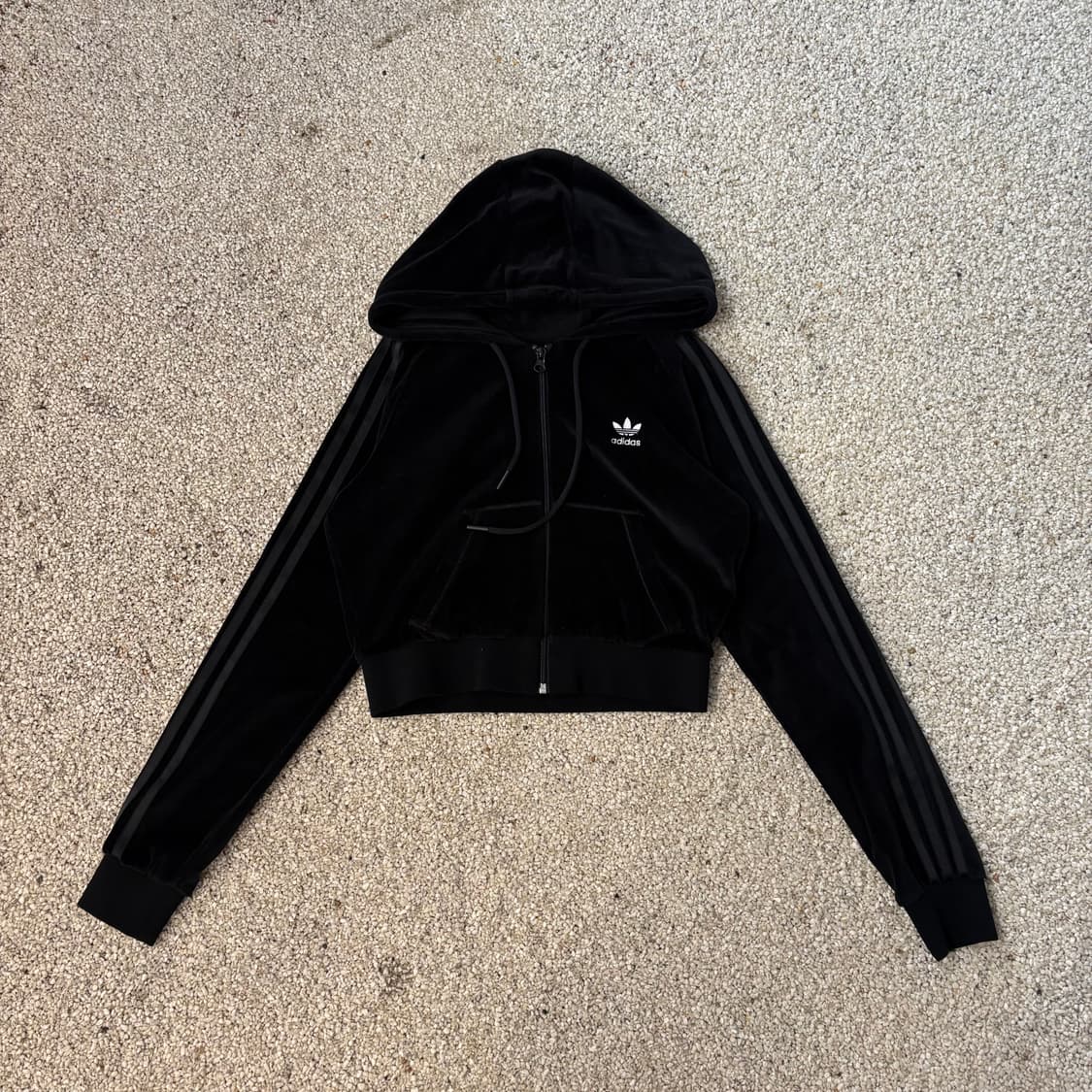 아디다스 벨벳 후드 져지 상품이미지1