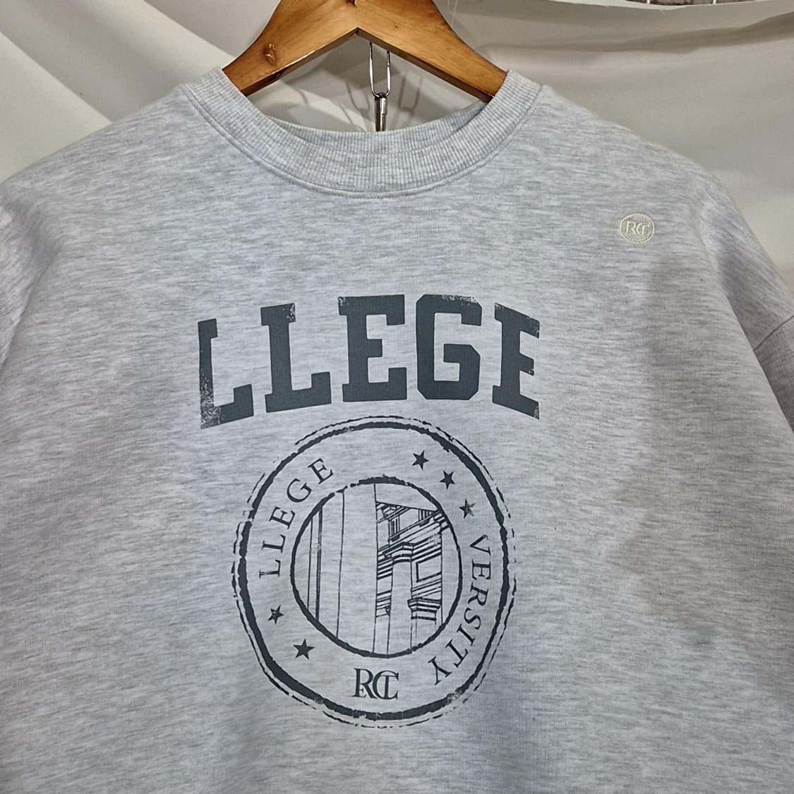 렉토 빅로고 크롭 맨투맨 상품이미지2