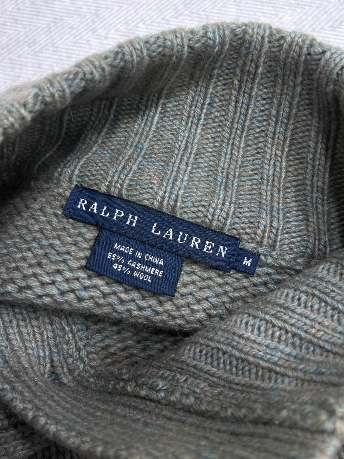 랄프로렌 캐시미어 니트 자켓 가디건 M 상품이미지6