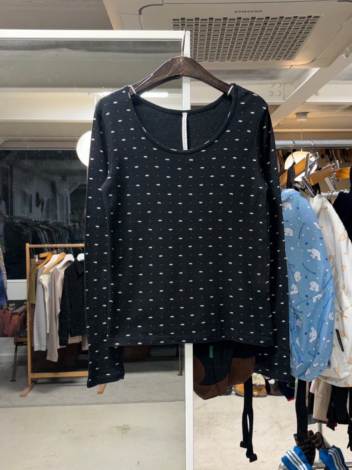 스나오 쿠와하라 피그 도트 롱슬리브 상품이미지1