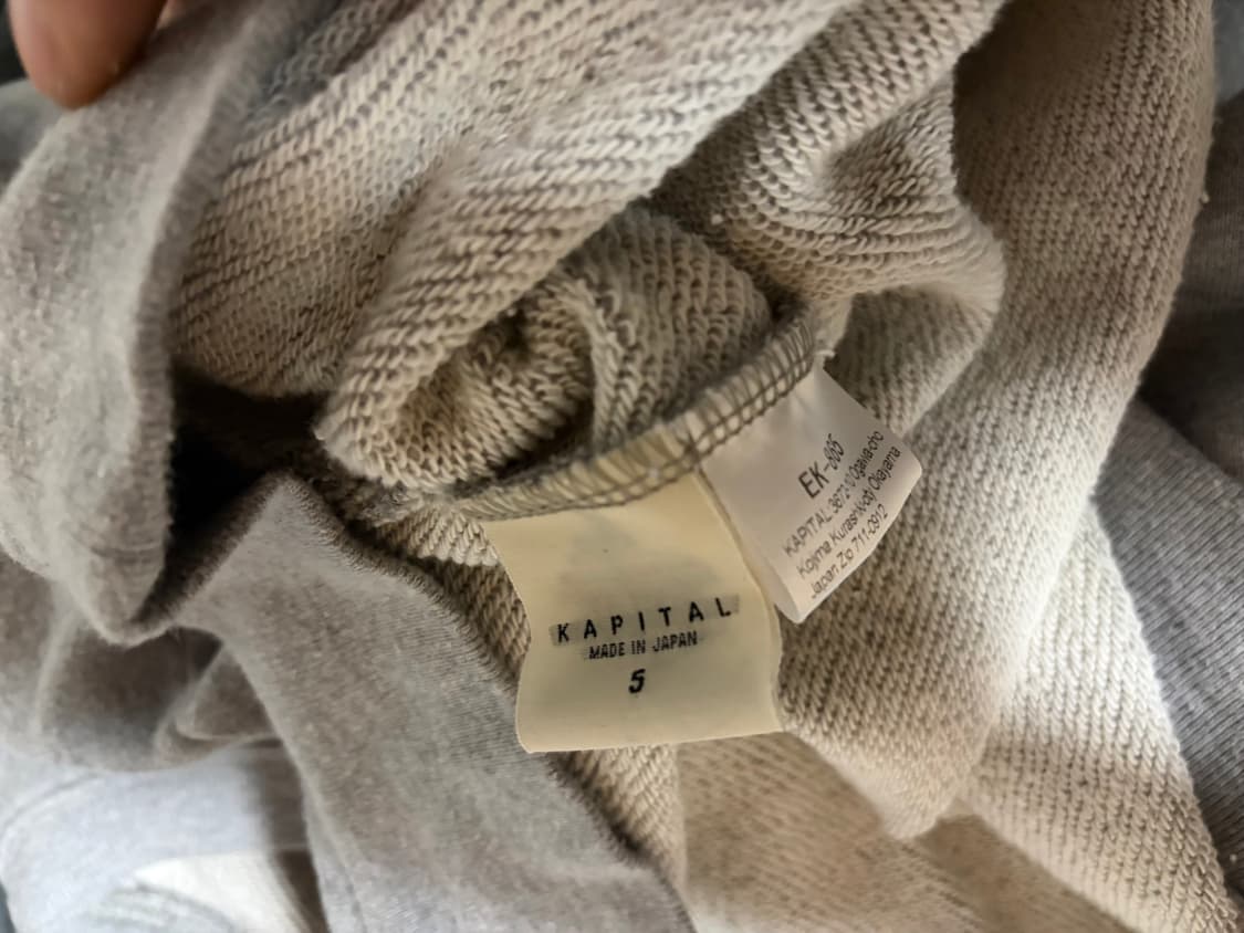 캐피탈 스마일 스웻 맨투맨 그레이 5사이즈 초판 상품이미지4