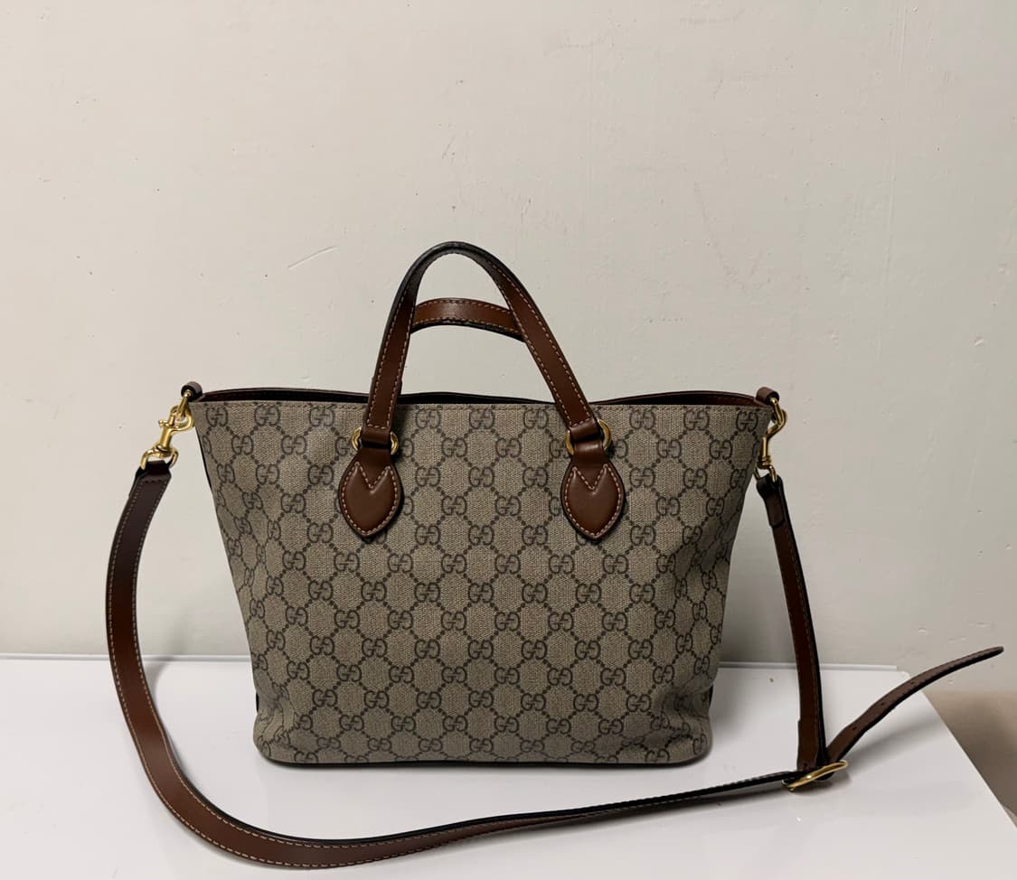 [정품] 구찌 GG 슈프림 캔버스 스몰 토트백  상품이미지1