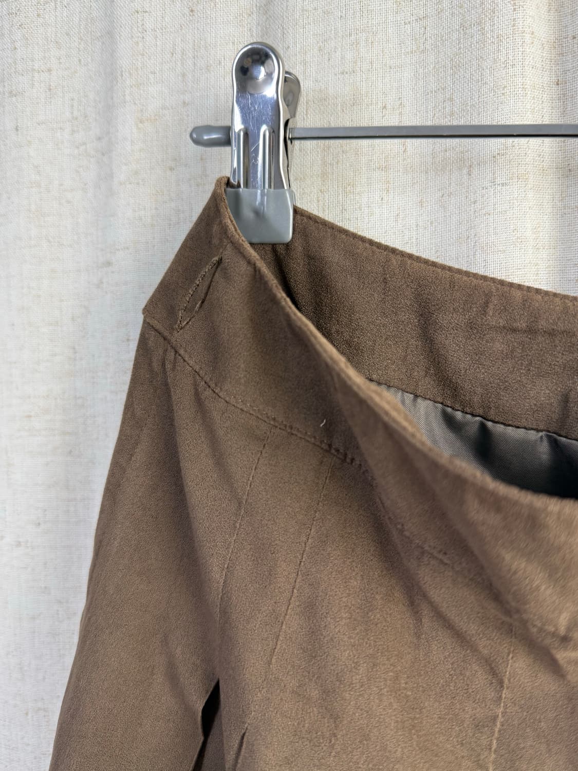 Two:c 벨루어 개더 미디스커트 상품이미지6