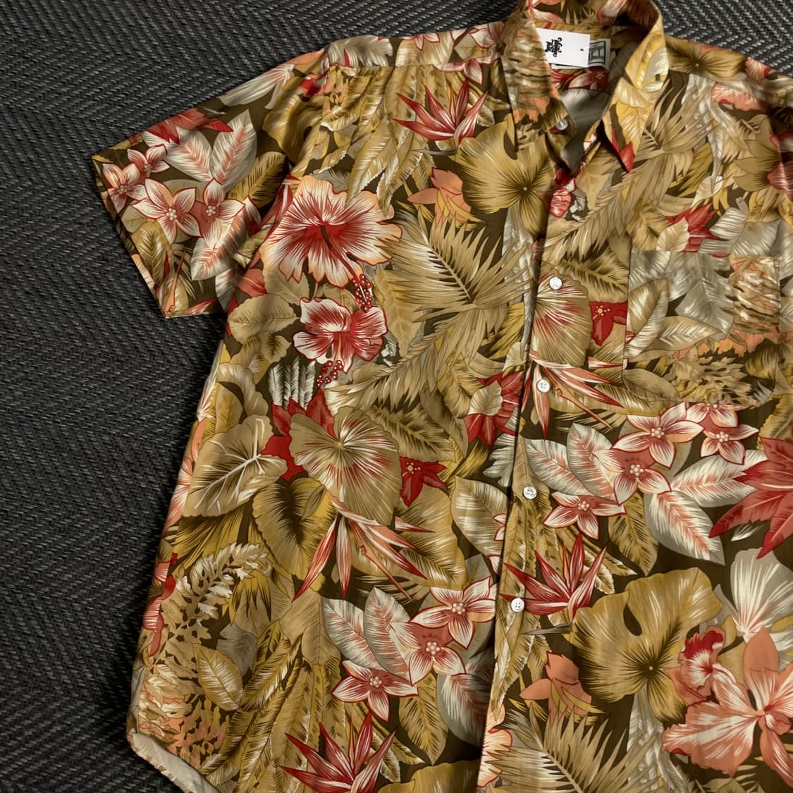 USA 오리지날 빈티지 하와이안 셔츠o 3887 상품이미지3