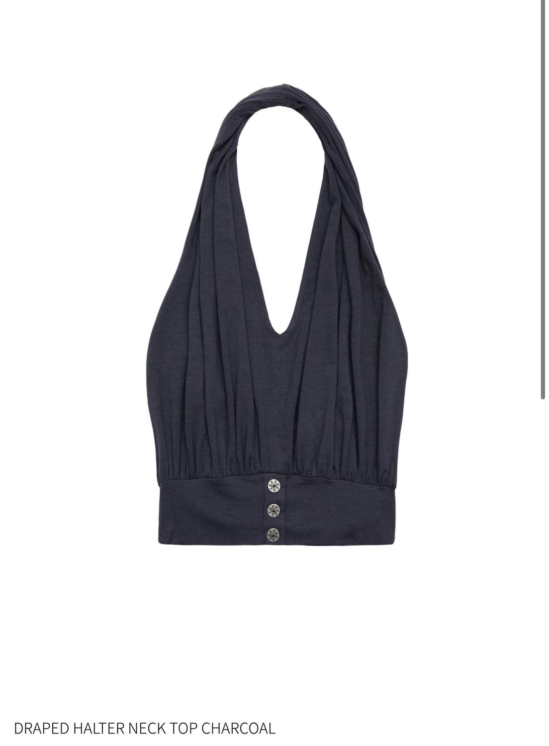 [ yeel leey ]DRAPED HALTER NECK TOP 홀터넥탑 상품이미지2