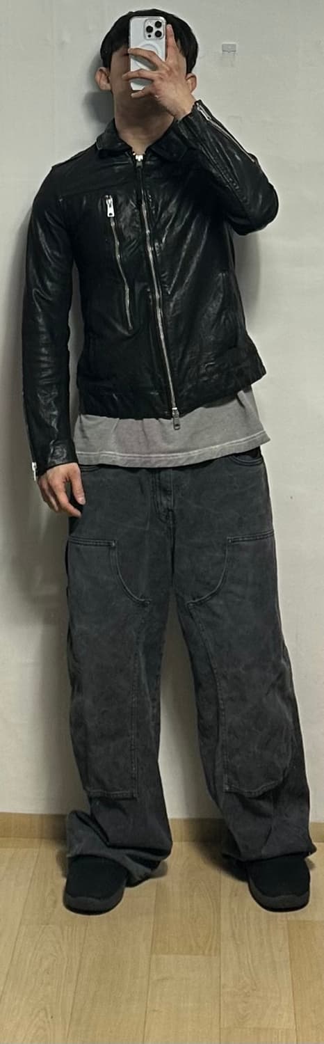 올세인츠 카우레더 싱글라이더자켓 상품이미지6