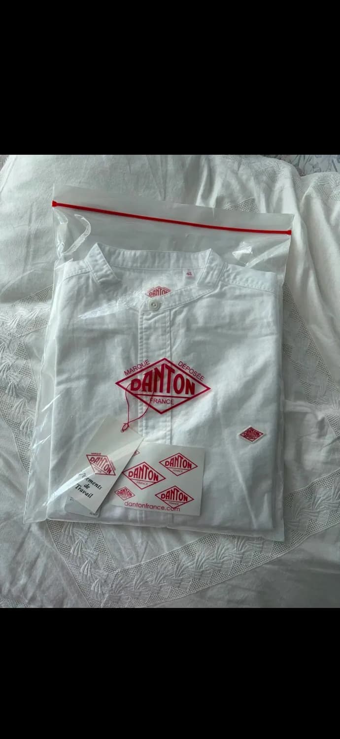 단톤 밴드카라 셔츠 상품이미지1